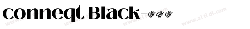 conneqt Black字体转换